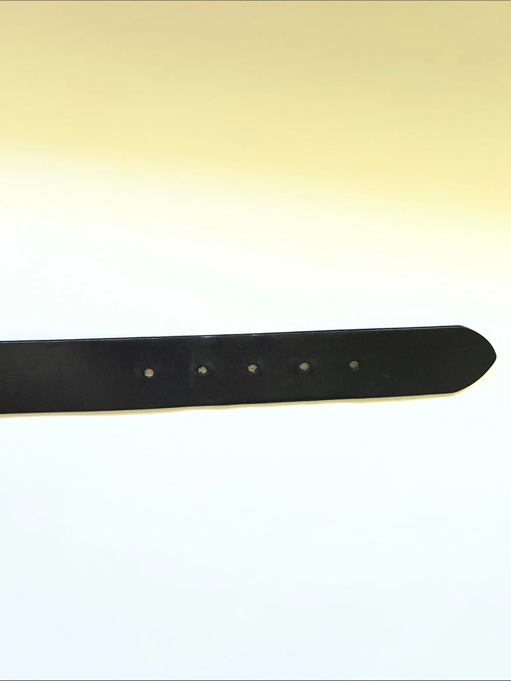 90s Vintage The Limited Black Leather Belt with Oval Silver Distressed Buckle